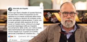 Il caso De Angelis e le dimissioni dalla verità (di Franco Marino)